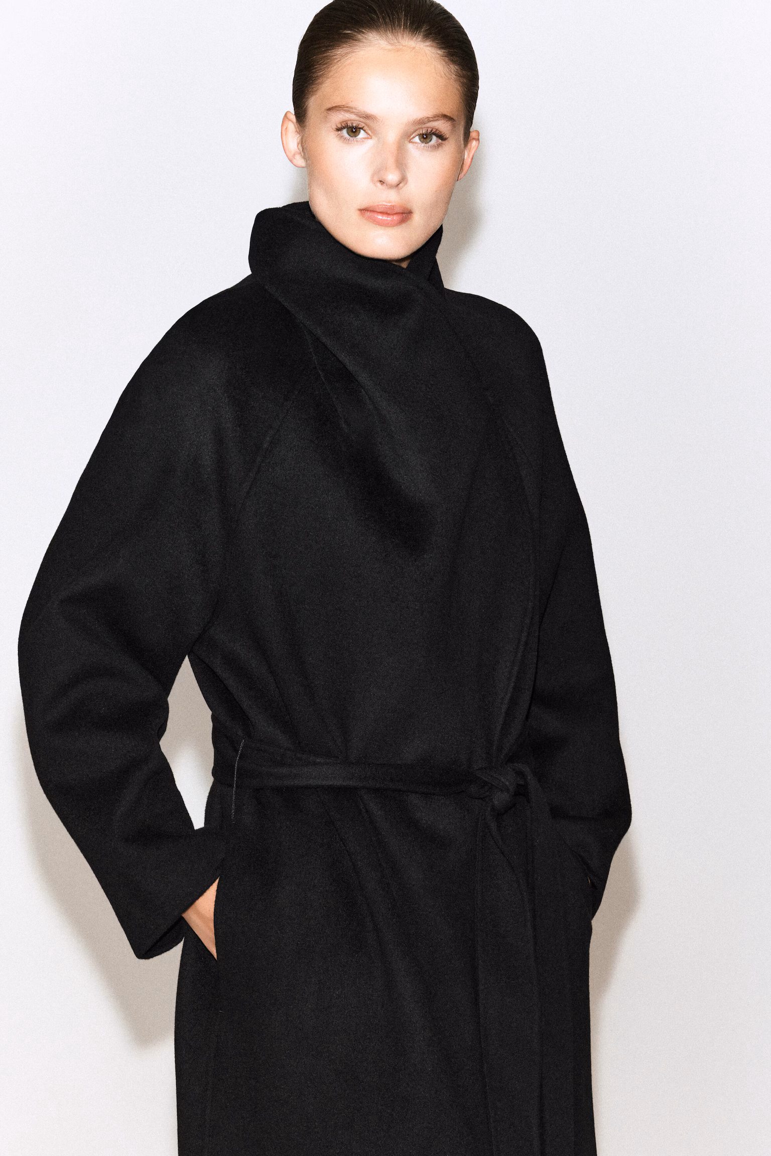 Double-Faced Wool Long Coat