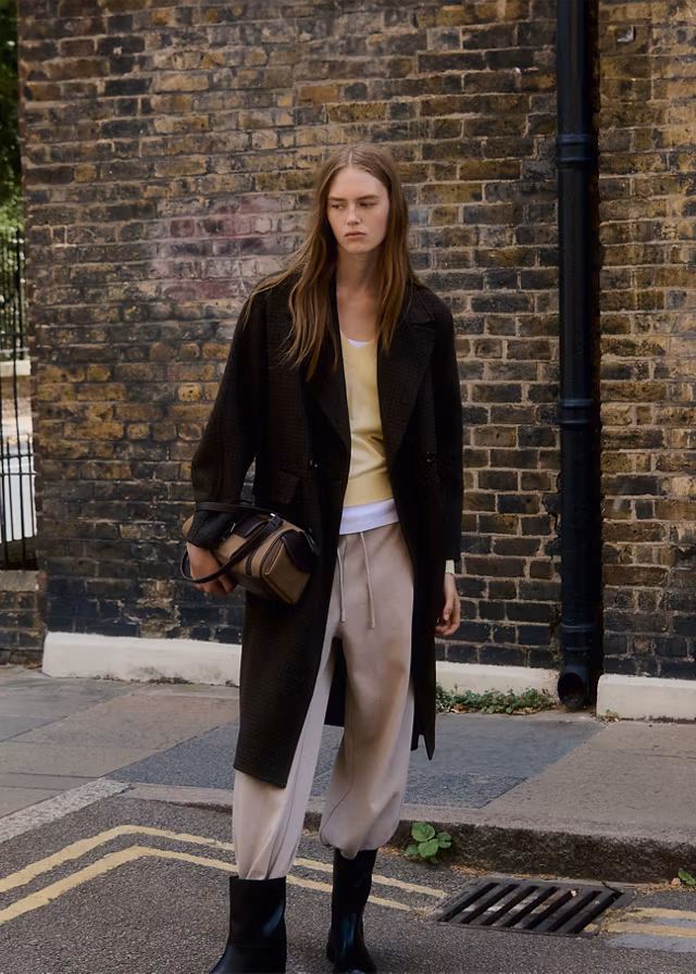 Double-Faced Wool Long Coat