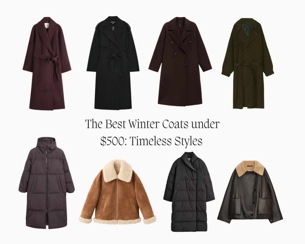 The Best Winter Coats under $500 : Timeless Styles