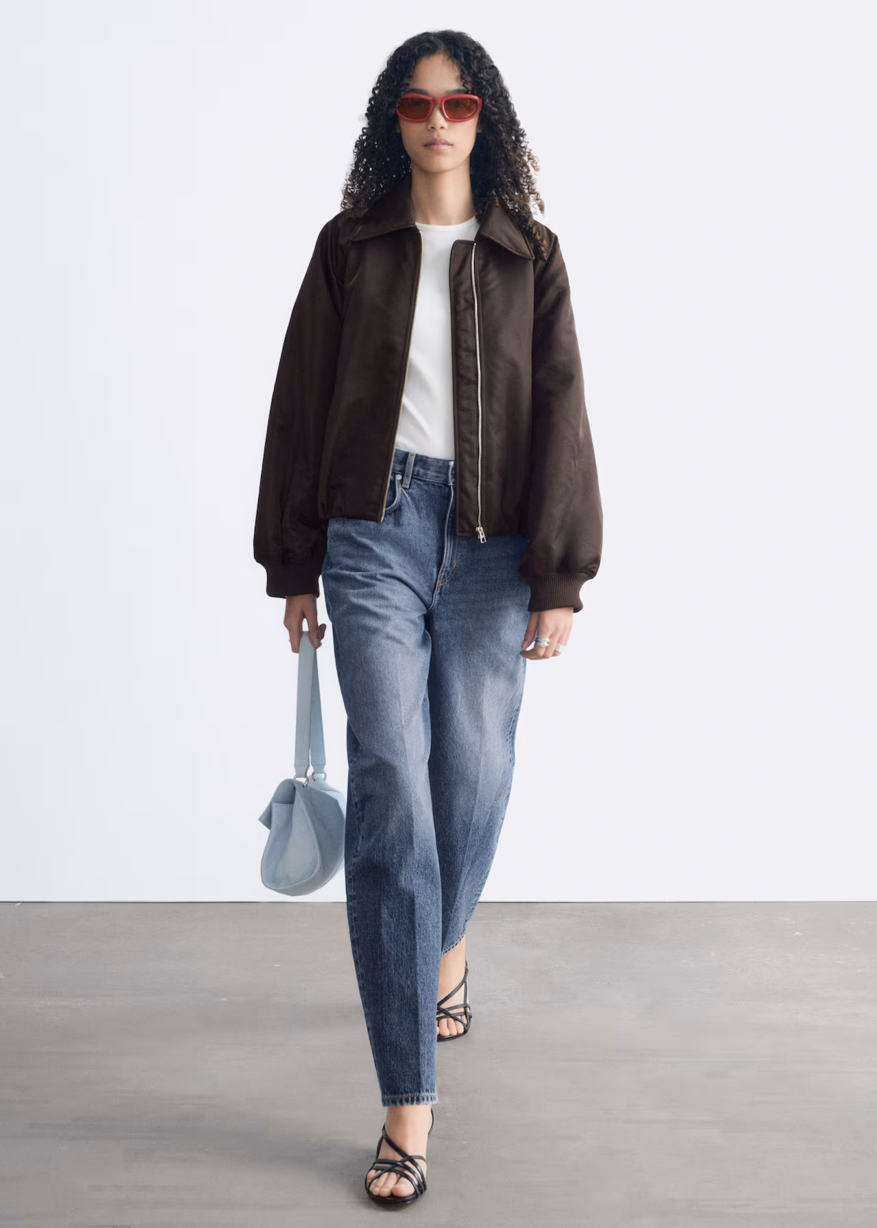 Chest-pocket suede jacket
