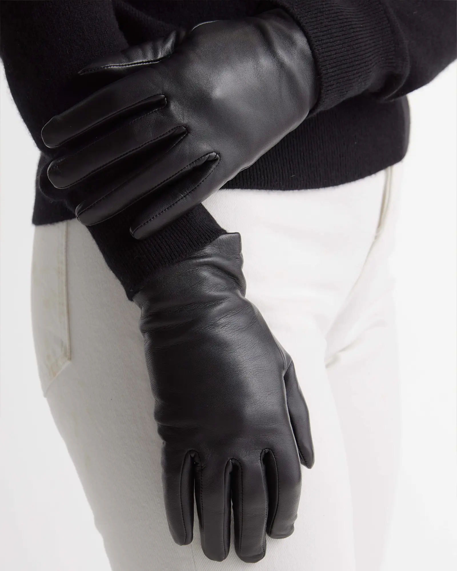Cashmere Lined Leather Gloves
